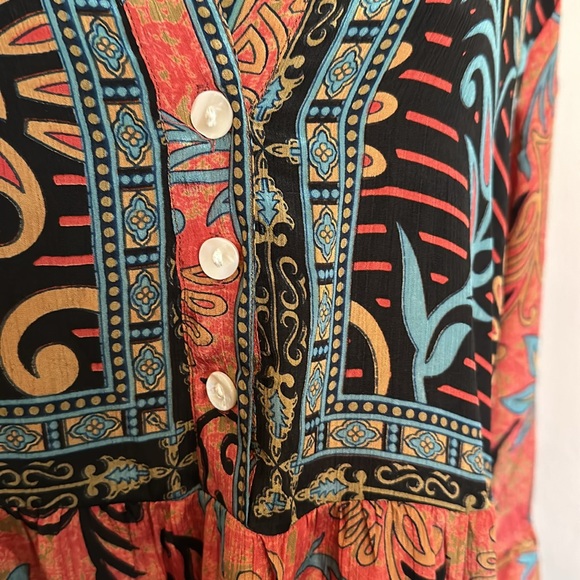 Pamela V Boho silk Dress - Picture 2 of 4